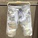 Summer Blue Distressed Simple Trendy Brand Mid-Length Beggar Five-Point Pants Men's Light Comfortable Jeans_mkmklike.com