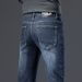 BOY Mid-Waist Straight-Leg Jeans Men 2025 Spring Slim Fit Stretch Thin Casual Pants Vintage Business Trousers Men's Clothing_mkmklike.com