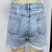 K High-waisted Distressed Frayed Denim Shorts For Women_mkmklike.com