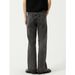 Men's Clothing Four Seasons New Arrivals Trendy Personality Straight Tube Micro Flare Solid Color Jeans For Men_mkmklike.com