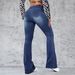 Women's Clothing Washed Jeans Slim Temperament Skinny Trousers_mkmklike.com
