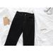 2025 Fall/Winter New Straight-Leg Jeans For Women, Fleece-Lined, Thickened, High-Waisted, Slimming, Stretchy, Slim-Fit_mkmklike.com