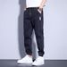 Trendy Brand Jeans Men's New Korean Version Slim-fitting Tied Feet Fashionable And Comfortable Trend Loose Harlan Long Pants Tide_mkmklike.com
