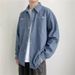 Northfold Denim Long Sleeve Ins Spring Autumn Trendy Men's Matching Turn-down Collar Shirt Japanese Harajuku Style Casual Jacket_mkmklike.com