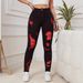 Fit High Waist Skinny Jeans For Women - Stretchy Slimming Pencil Pants With Butt Lifting Design (Green/Red)_mkmklike.com