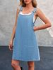 K New Denim Shoulder Strap Dress For Women, Fashionable Casual Dress For Women_mkmklike.com