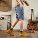 Large Size Men's Clothing Summer Thin Five-point Jeans Men's 5-point Fattened Plus Size Elastic Versatile Jeans Medium Pants_mkmklike.com