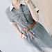 2025 Early Summer New Light Colored Denim National Style High-End Short Sleeved Mid Length Dress 112_mkmklike.com