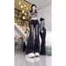 ELLE Black Flared Jeans For Women Spring New Design High Waist Stretch Slim Fit Versatile Bell Bottom Pants Trendy_mkmklike.com