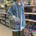Loom 2024 New Men's Korean Trendy Cool Top Brand Spring Autumn Denim Jacket Ins Hong Kong Style Casual_mkmklike.com
