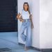Women's Wide Leg Jeans High Elastic Waist Flared Pants Loose Y2K Style Casual Denim Trousers for European And American Market 2024_mkmklike.com