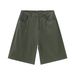 Men's Clothing Men's Summer Denim Shorts Solid Color Style Loose Straight Leg Half Elastic Waist Five Point_mkmklike.com