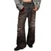 Men's Distressed Black Washed Jeans - Ripped Straight Leg Denim Pants With Oil Stains & Comfort Fit (Sizes 28-36)_mkmklike.com