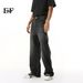EF JEANS | 2025 Spring New American Casual Wash Pattern Heavy Industry White Fashionable Jeans Men And Women_mkmklike.com