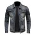 Northfold 2024 Autumn Motorcycle Fashion Trendy Korean Version Men's Slim Fit Coat Retro Casual Stylish Denim Jacket_mkmklike.com