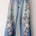 Women's Clothing Embroidery Straight Jeans Spring And Autumn Wide Leg Pants_mkmklike.com
