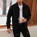 2025 Cross-Border Fashion European And American Casual Woolen Jacket Long Sleeve Turn-Down Collar Top Men's Foreign_mkmklike.com