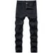 Men's Clothing Jeans Elastic Small Straight Casual Versatile Slim Pants_mkmklike.com