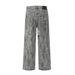 Ink Tie-Dye Jeans For Men Loose Wide-Leg American High Street Design Sense Niche Casual Straight-Leg Trousers Long Pants_mkmklike.com