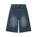 Men's Clothing Loose Wide Leg Retro Distressed Flared Cropped Pants_mkmklike.com