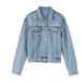 Women’s Clothing New Heavy Duty Diamond Rivet Denim Jacket Women's Long Sleeved Korean Style Loose Slim Fashion Jacket_mkmklike.com