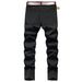 Men's Clothing Men's Zipper Ripped Jeans Trousers Zipper Men's Denim Stretch Trousers_mkmklike.com