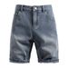 Men's Clothing Starry Sky Pattern Denim Shorts Retro Straight Leg Shorts Men's Denim Shorts_mkmklike.com