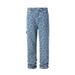 Men's Clothing High Street Washed Loose Wide Leg Cashew Flower Embroidered Straight Jeans Jeans_mkmklike.com