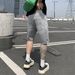 Men's Trendy Straight Leg Denim Shorts Sky Gray Premium Washed Casual Five Point Loose Fit 2025_mkmklike.com