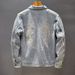 European And American Street Style Hip-Hop Loose Patchwork Japanese Retro Distressed Rock Denim Jacket For Men_mkmklike.com