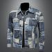 Loom Unique Design Spring New Ripped Denim For Men Youth Graffiti Jacket Casual Coat Outerwear_mkmklike.com