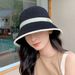 Hot Sale Bucket Spring Summer Hollow Cotton Linen Hat Solid Color Sunhat Fisherman Caps Casual Foldable Beach Cap_mkmklike.com