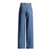 Trendy High-Waisted Distressed Jeans – Summer Cutout Print Wide-Leg Denim Pants For Women_mkmklike.com