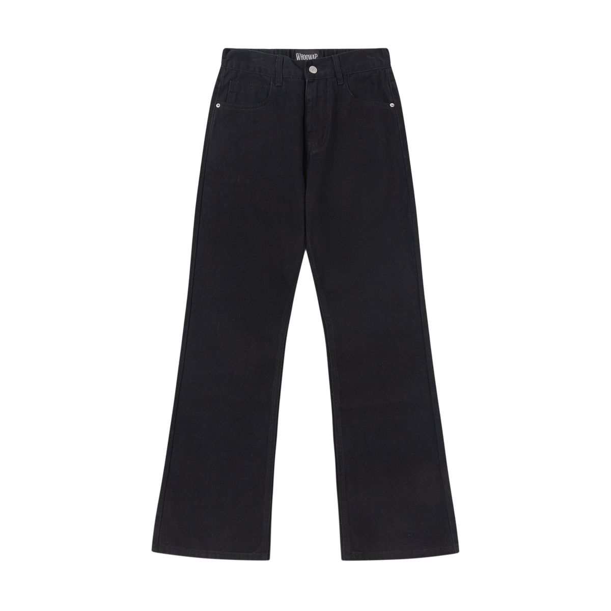 Men's Clothing Denim Pure Black Flared Vibe Slim Fit Pure Cotton Jeans Simple Drape Versatile Pants_mkmklike.com