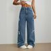 High-Waisted Wide-Leg Jeans With Bow Detail – Vintage Washed Denim Pants For Women (XS-XXL, Light Blue/Deep Blue)_mkmklike.com