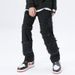 Men's & Women's American Vintage Black Ripped Flared Jeans, High Street Vibe Loose Straight Slim Fit Casual Versatile Denim Pants_mkmklike.com