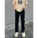 Nordmann European And American Style Black Jeans For Men Slim Fit Hip-Hop Long Autumn Winter Design Straight Casual Pants_mkmklike.com