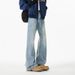 Cleanfit Micro Flared Jeans Men's 2025 Spring New Style American Curved Knife Slimming Loose Straight Leg Casual Pants_mkmklike.com