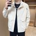Direct Sale Original Quality Men's Versatile Casual Thin Simple Stand Collar Jacket Trendy Brand Color Block Korean_mkmklike.com