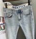 Men's Premium Stretch Slim Straight Jeans - Fall New Collection, Durable Denim Pants With Embroidery, High-End Casual Trousers For Men_mkmklike.com