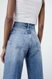 Women's Clothing New Slim High Waist Straight Trousers Ripped Decorative Wide Leg Jeans_mkmklike.com