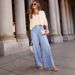 High-Waisted Wide-Leg Jeans – Adjustable Drawstring Waist & Relaxed Fit (S-XXL, Classic Blue Denim)_mkmklike.com