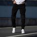 Men's Trendy Brand Cargo Pants Loose Fit Multi Pocket Versatile Stretch Casual Trousers American Style_mkmklike.com