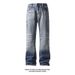 Men's Clothing Autumn Niche Design Pants Cat Whisker Faded Jeans - Retro American Straight Leg With Subtle Flare For Autumn (Black & Blue, 7 Sizes)_mkmklike.com