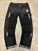 Men's Clothing European And American Style Men's Y2K Patchwork Painted Star Print Fashion Straight Leg Jeans_mkmklike.com