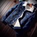 Northfold Autumn Winter Fleece-Lined Jacket For Men, Thickened Korean Style Loose Cotton Coat, Sheepskin, Plus Size_mkmklike.com