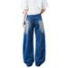 Men's Straight Leg Jeans Loose Fit Wide Leg High Street Style Trendy Brand Cool And Stylish Patchwork Design Spring Autumn_mkmklike.com