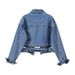 K Explosive Street Denim Jacket Women's New Vintage High Waist Unique Denim Short Jacket Top_mkmklike.com