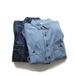 Retro Solid Color Multi Pocket Denim Long Sleeved Shirt For Men, Loose And Versatile Casual Workwear Shirt_mkmklike.com