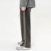 Nordmann Black Gray High Street Retro Jeans Men Elastic Waist Casual New Trendy Loose Straight Long Pants_mkmklike.com
